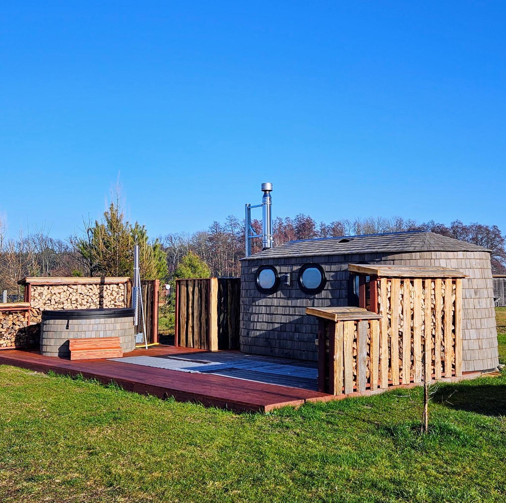 Landgut Voigtsmühle Glamping Lodge Villa Veranda XL 1 Friedland  Exterior foto